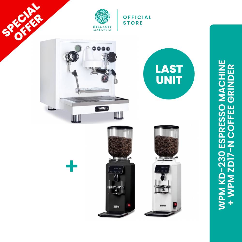 WPM KD410 Espresso Coffee Machine + WPM ZD18 Coffee Grinder