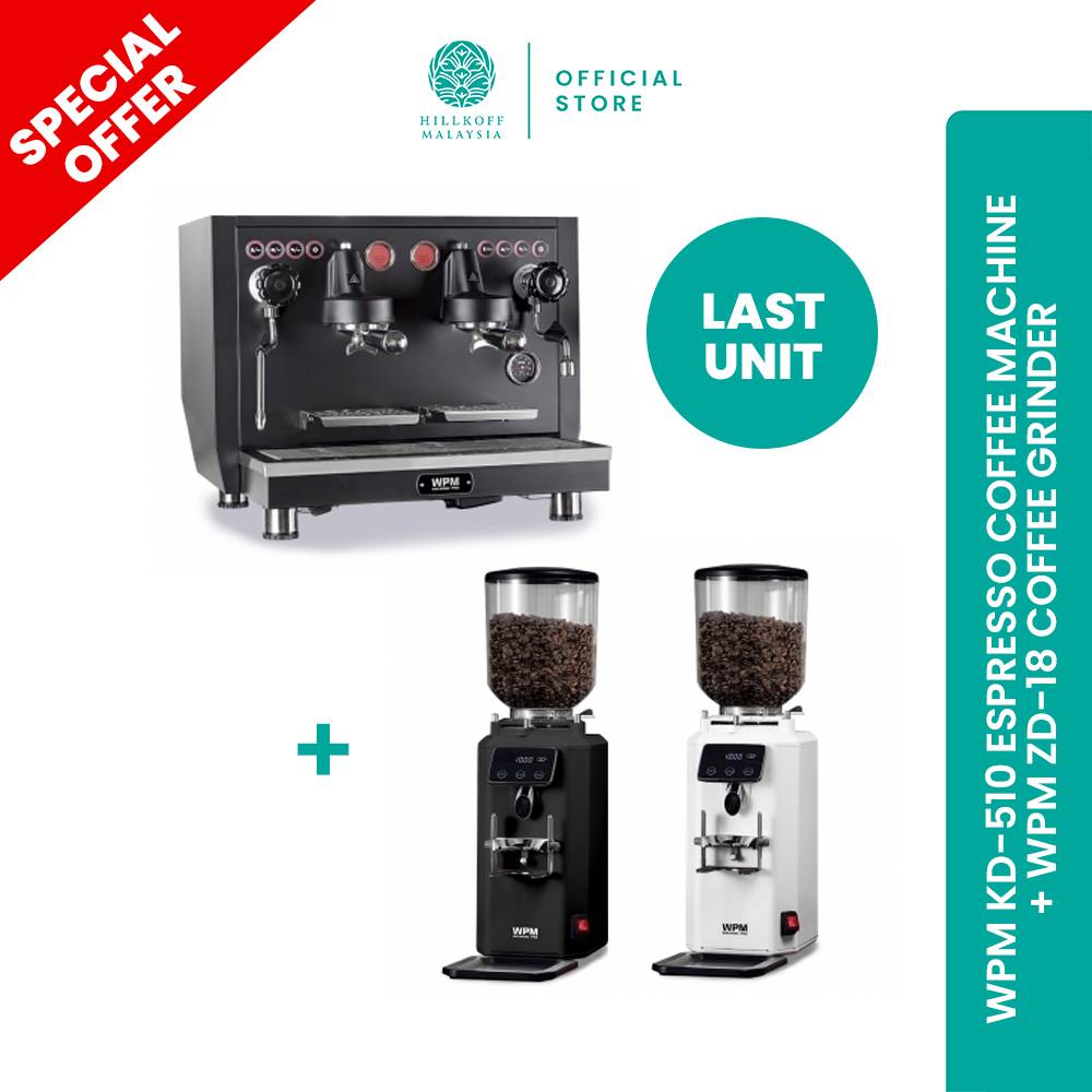 WPM KD510 Espresso Coffee Machine + WPM ZD18 Coffee Grinder