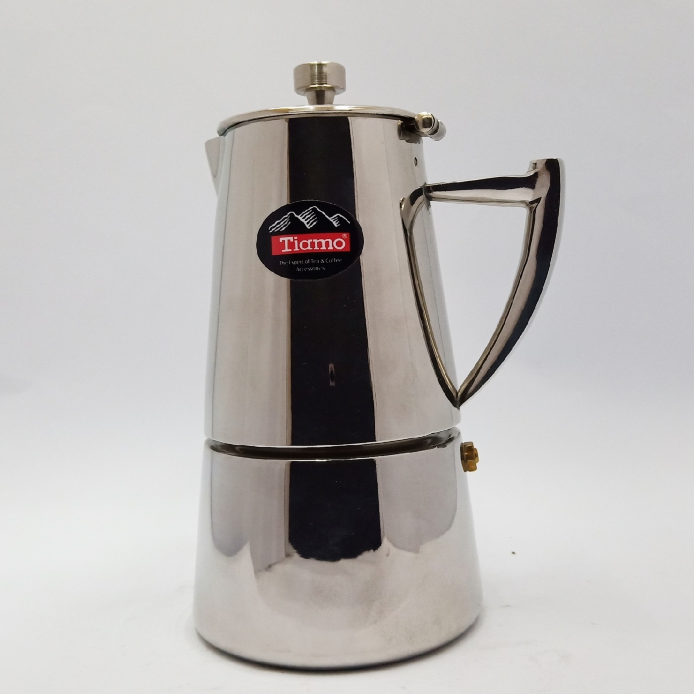 Tiamo Moka Pot Stainless Steel 4pax